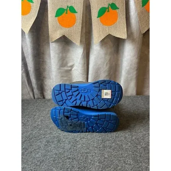 UGG Toty Snow Weather Boots Charcoal / Dive Blue Color Kids Size US 2 - Picture 6 of 10